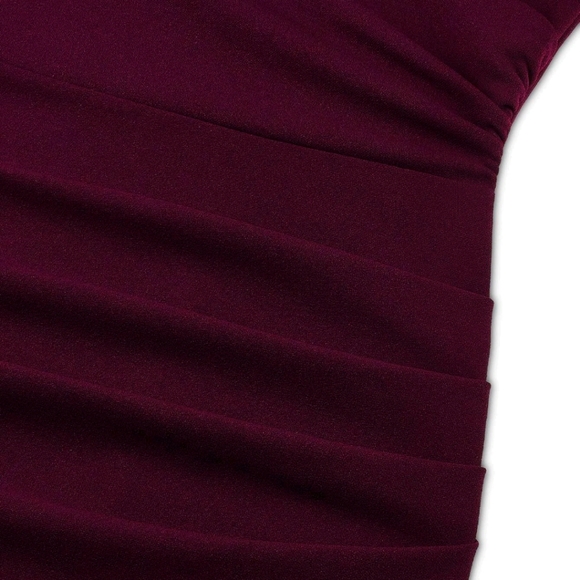 NWT Elegant Wrap Ruched Dress S/4 - Picture 8 of 8